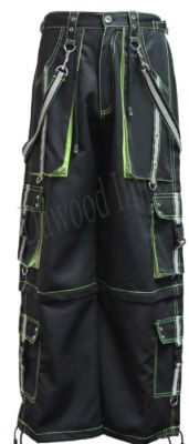Gothic Black Green Pant